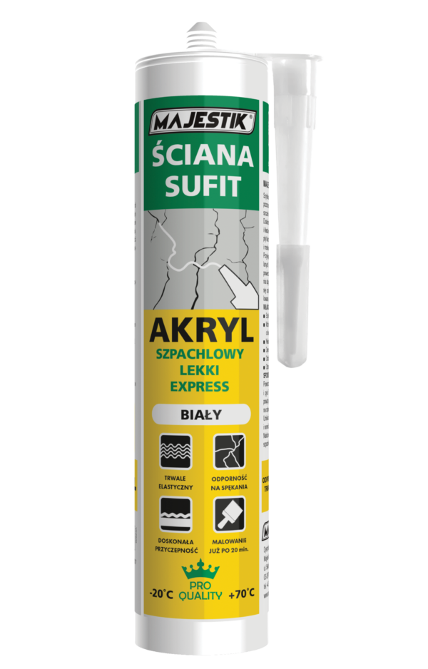 MAJESTIK AKRYL SZPACHLOWY LEKKI SZYBKOSCHNĄCY